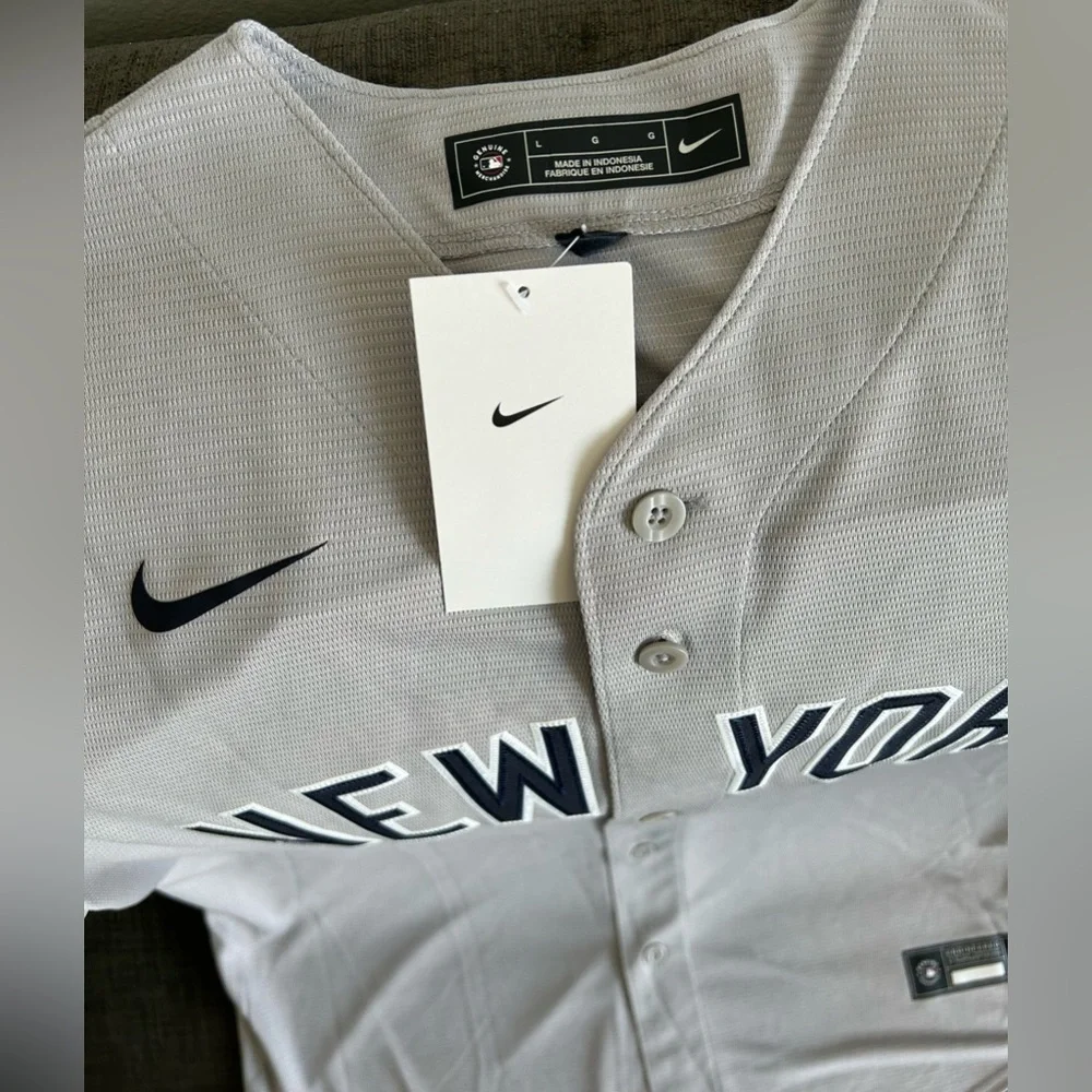 Nike Authentic New York Yankees Aaron Judge #99 Gray MLB Jersey Men’s Sz: L - Picture 4 of 7